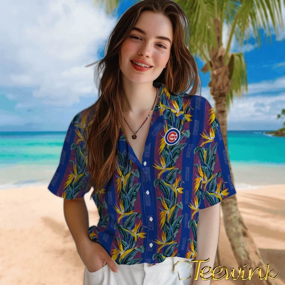 Chicago Cubs Hawaiian Shirt – Paradise Vines image 4 Chicago Cubs Hawaiian Shirt – Paradise Vines image 4