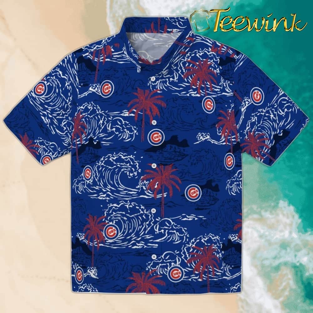 Chicago Cubs Hawaiian Shirt – Wave Palm