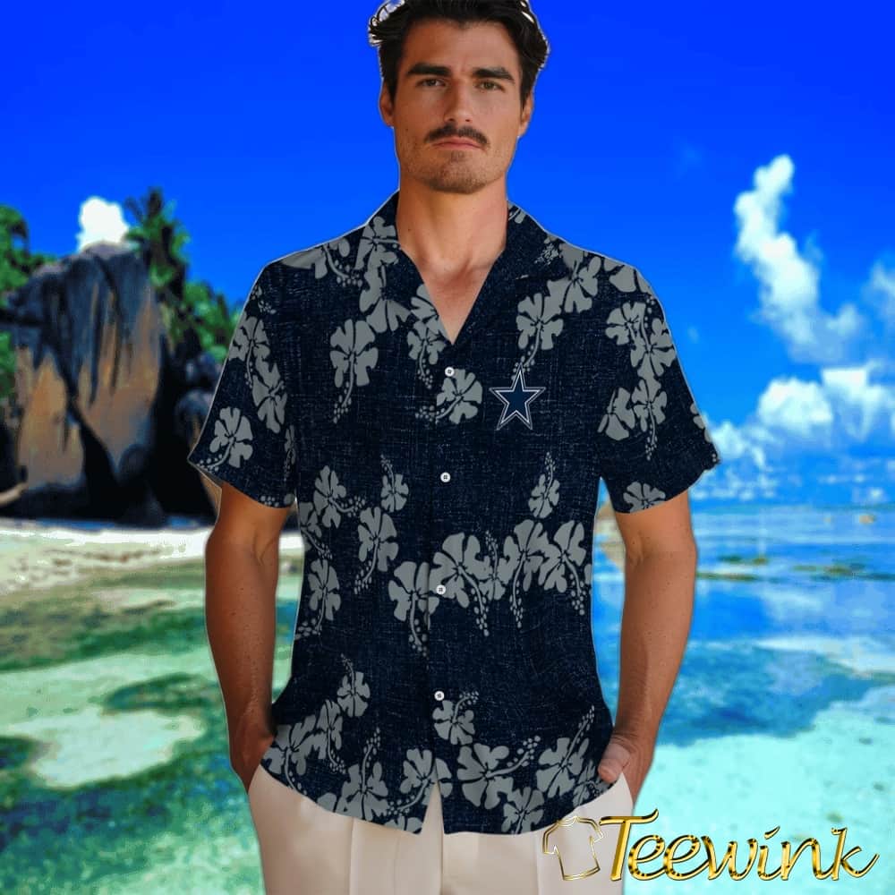 Dallas Cowboys Hawaiian Shirt – 50th State Flower image 2 Dallas Cowboys Hawaiian Shirt – 50th State Flower image 2