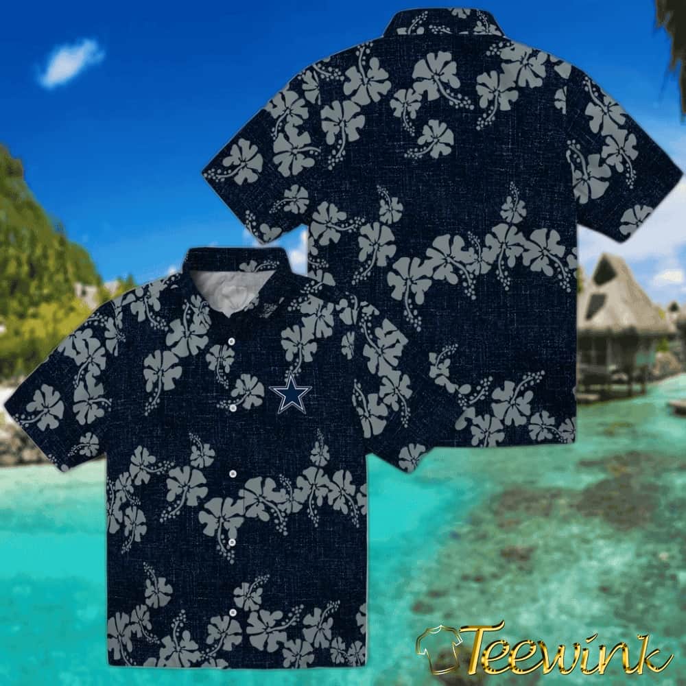 Dallas Cowboys Hawaiian Shirt – 50th State Flower image 3 Dallas Cowboys Hawaiian Shirt – 50th State Flower image 3
