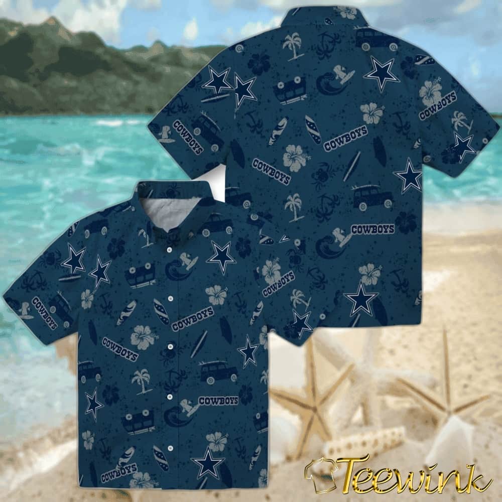 Dallas Cowboys Hawaiian Shirt – Beach Vibe image 3 Dallas Cowboys Hawaiian Shirt – Beach Vibe image 3