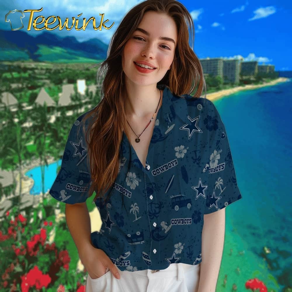Dallas Cowboys Hawaiian Shirt – Beach Vibe image 4 Dallas Cowboys Hawaiian Shirt – Beach Vibe image 4