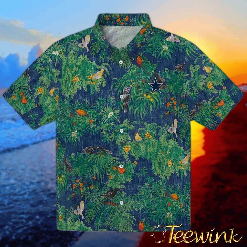 Dallas Cowboys Hawaiian Shirt – Brilliant Hibiscus Garden