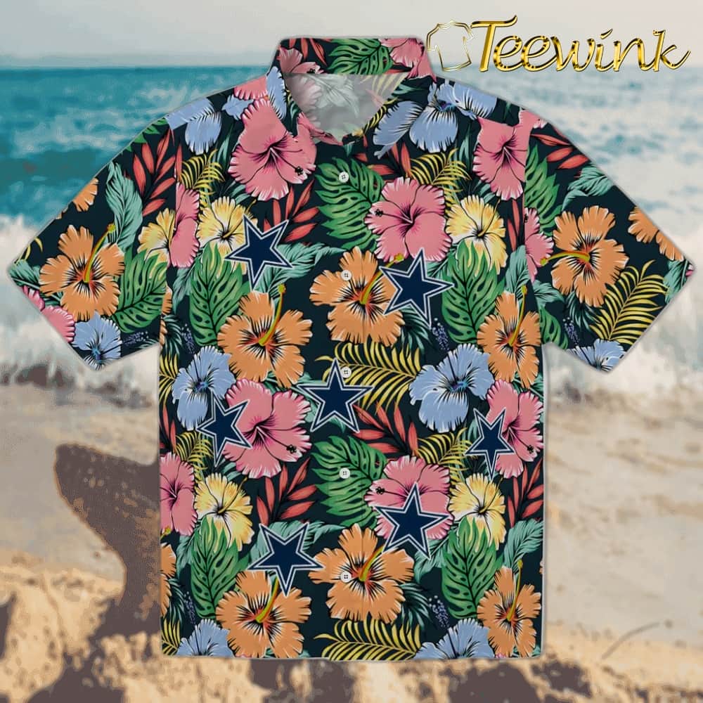Dallas Cowboys Hawaiian Shirt – Brilliant Hibiscus Garden