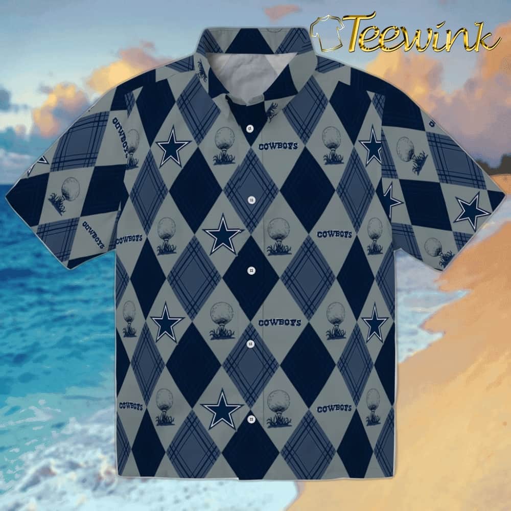 Dallas Cowboys Hawaiian Shirt – Golfing Plaid