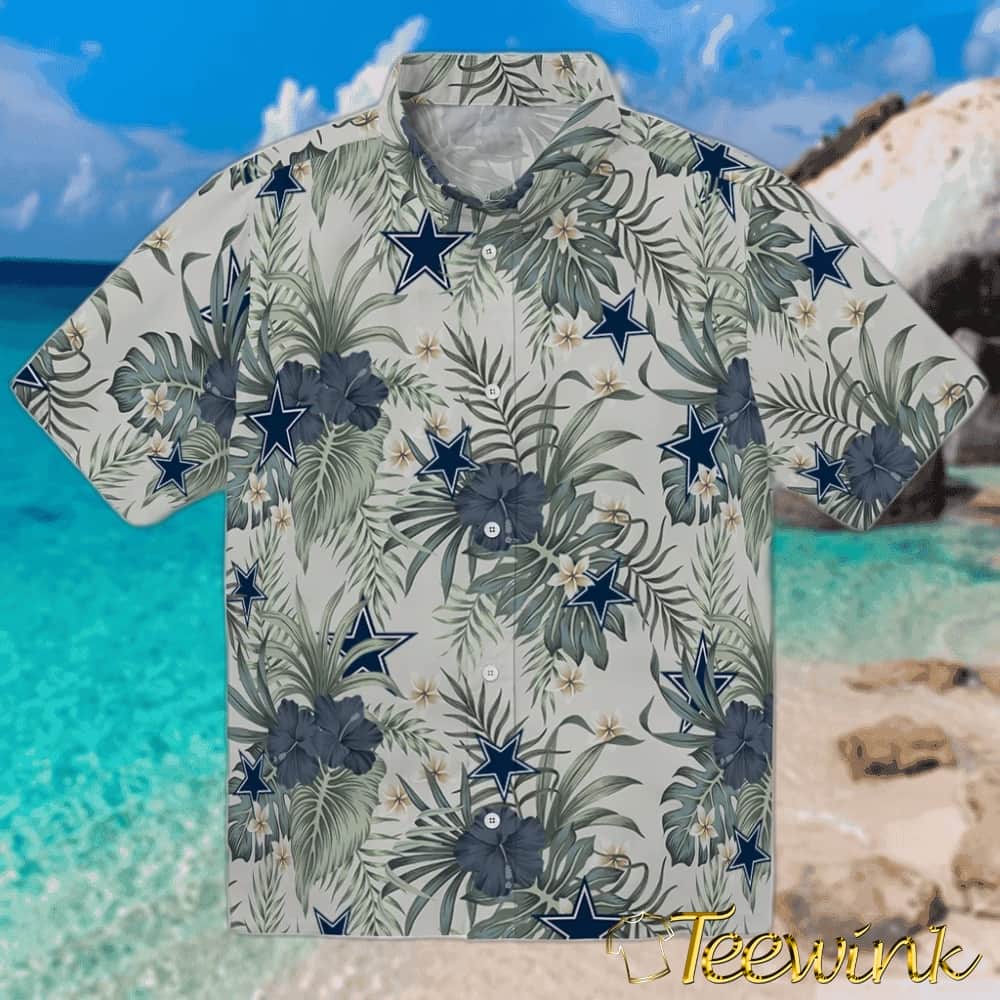 Dallas Cowboys Hawaiian Shirt – Hibiscus Cluster Dallas Cowboys Hawaiian Shirt – Hibiscus Cluster