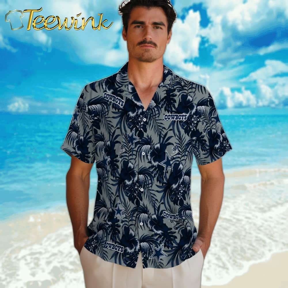 Dallas Cowboys Hawaiian Shirt – Hibiscus Exotic image 2 Dallas Cowboys Hawaiian Shirt – Hibiscus Exotic image 2