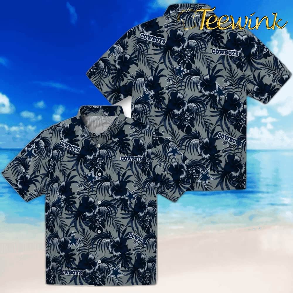 Dallas Cowboys Hawaiian Shirt – Hibiscus Exotic image 3 Dallas Cowboys Hawaiian Shirt – Hibiscus Exotic image 3