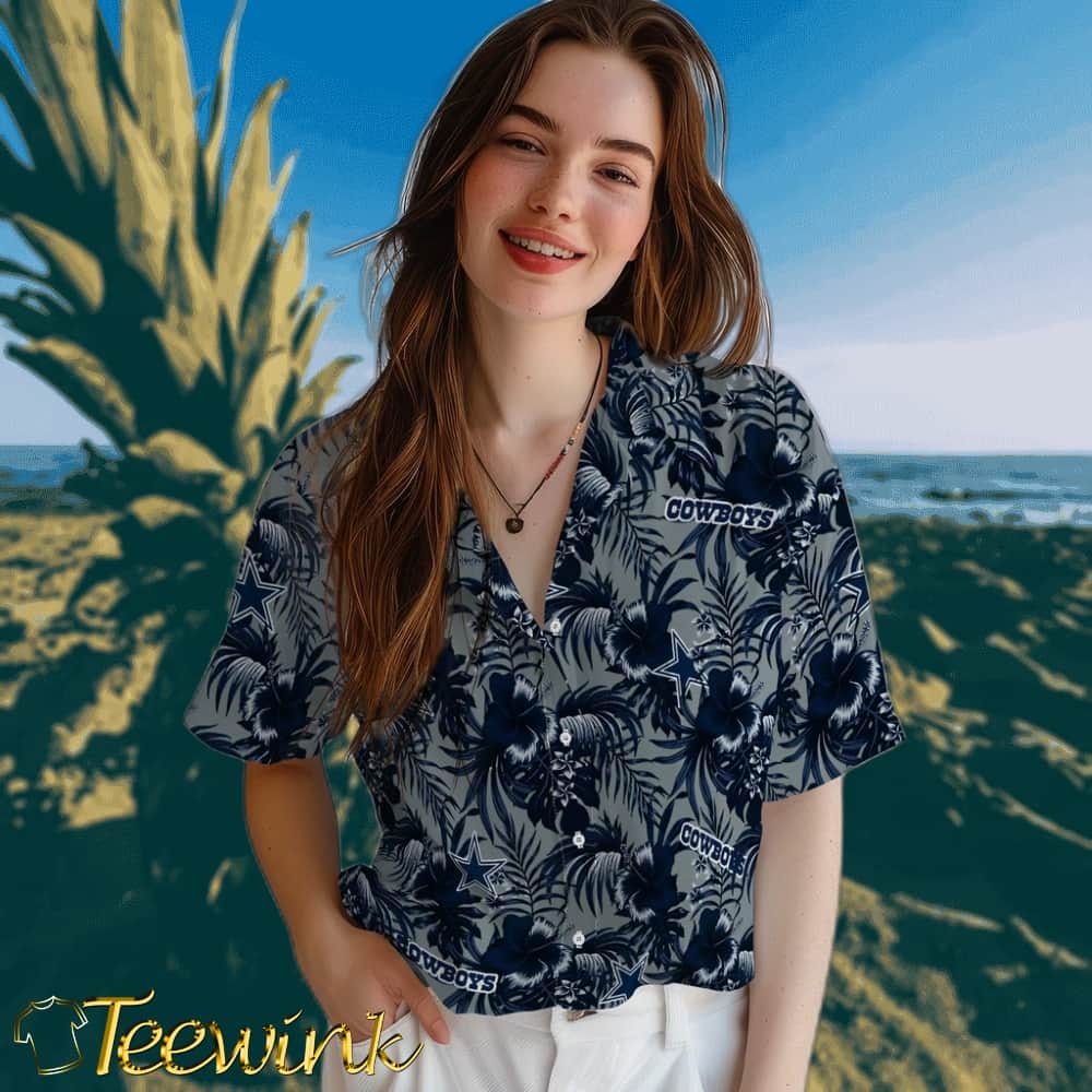 Dallas Cowboys Hawaiian Shirt – Hibiscus Exotic image 4 Dallas Cowboys Hawaiian Shirt – Hibiscus Exotic image 4