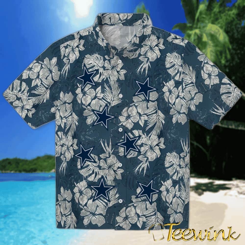 Dallas Cowboys Hawaiian Shirt – Hibiscus Flower Design Dallas Cowboys Hawaiian Shirt – Hibiscus Flower Design