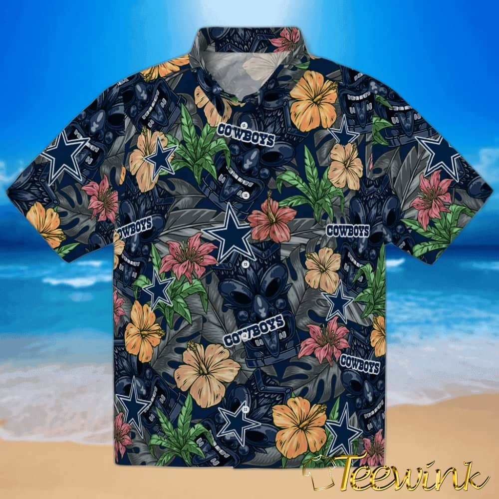 Dallas Cowboys Hawaiian Shirt – Hibiscus Seaside Dallas Cowboys Hawaiian Shirt – Hibiscus Seaside