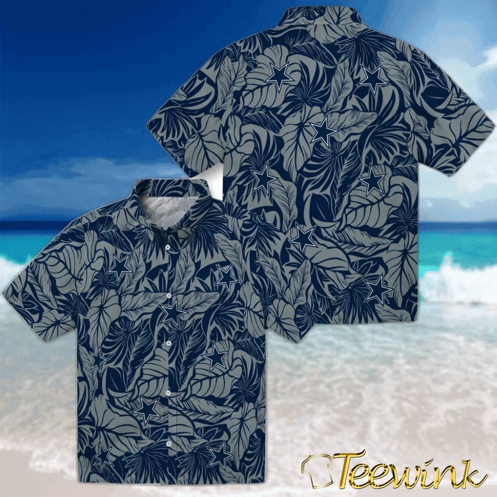 Dallas Cowboys Hawaiian Shirt – Monstera Layer image 3 Dallas Cowboys Hawaiian Shirt – Monstera Layer image 3