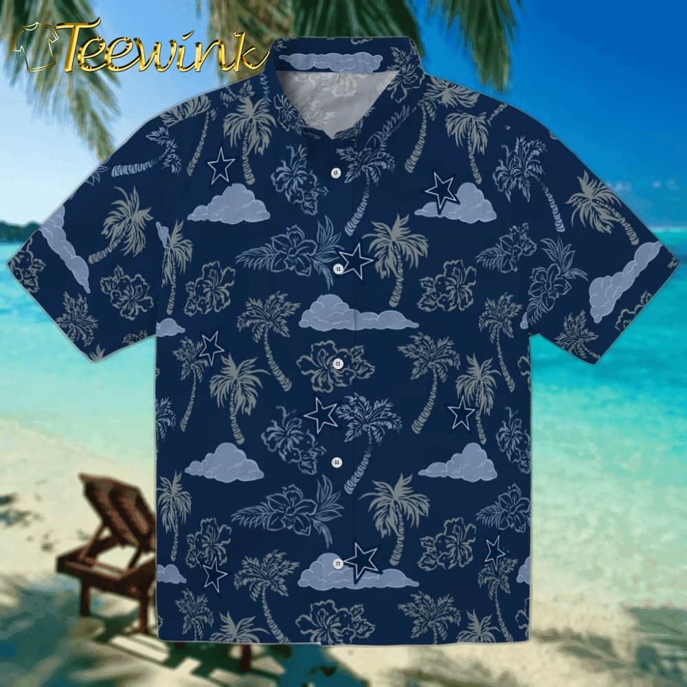 Dallas Cowboys Hawaiian Shirt – Palm Leaves Dallas Cowboys Hawaiian Shirt – Palm Leaves