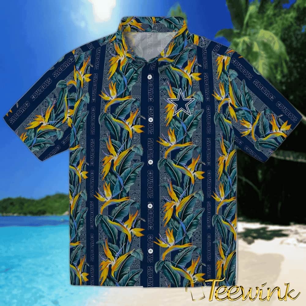 Dallas Cowboys Hawaiian Shirt – Palm Tree Motif Dallas Cowboys Hawaiian Shirt – Palm Tree Motif