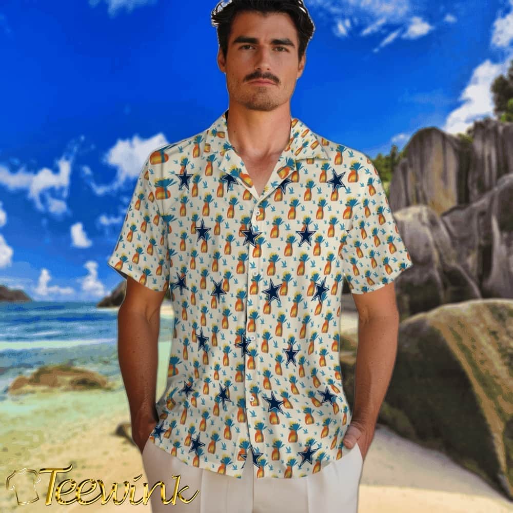 Dallas Cowboys Hawaiian Shirt – Pineapple Delight image 2 Dallas Cowboys Hawaiian Shirt – Pineapple Delight image 2