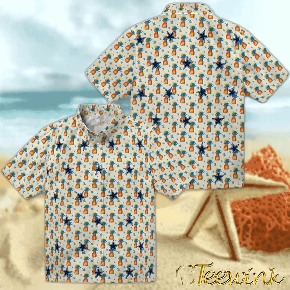 Dallas Cowboys Hawaiian Shirt – Pineapple Delight image 3 Dallas Cowboys Hawaiian Shirt – Pineapple Delight image 3