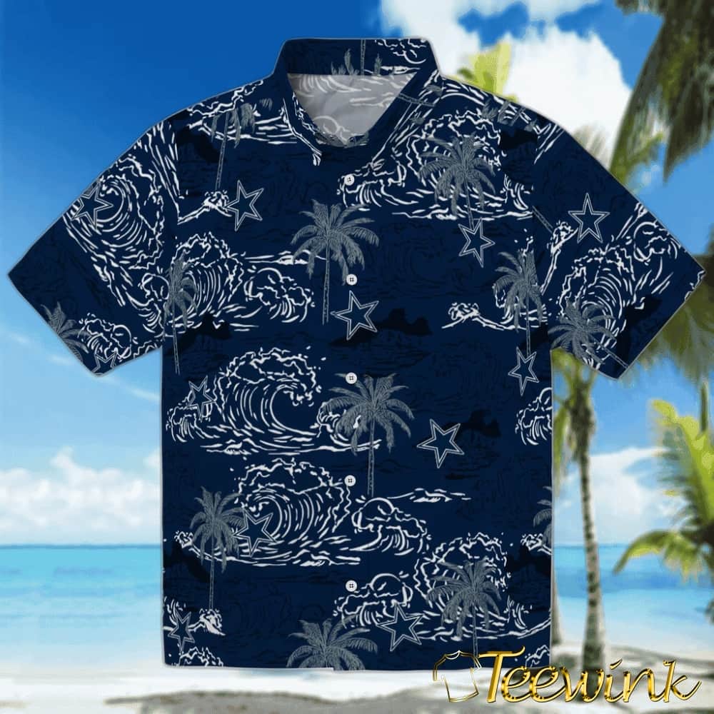 Dallas Cowboys Hawaiian Shirt – Vintage Palm Tree