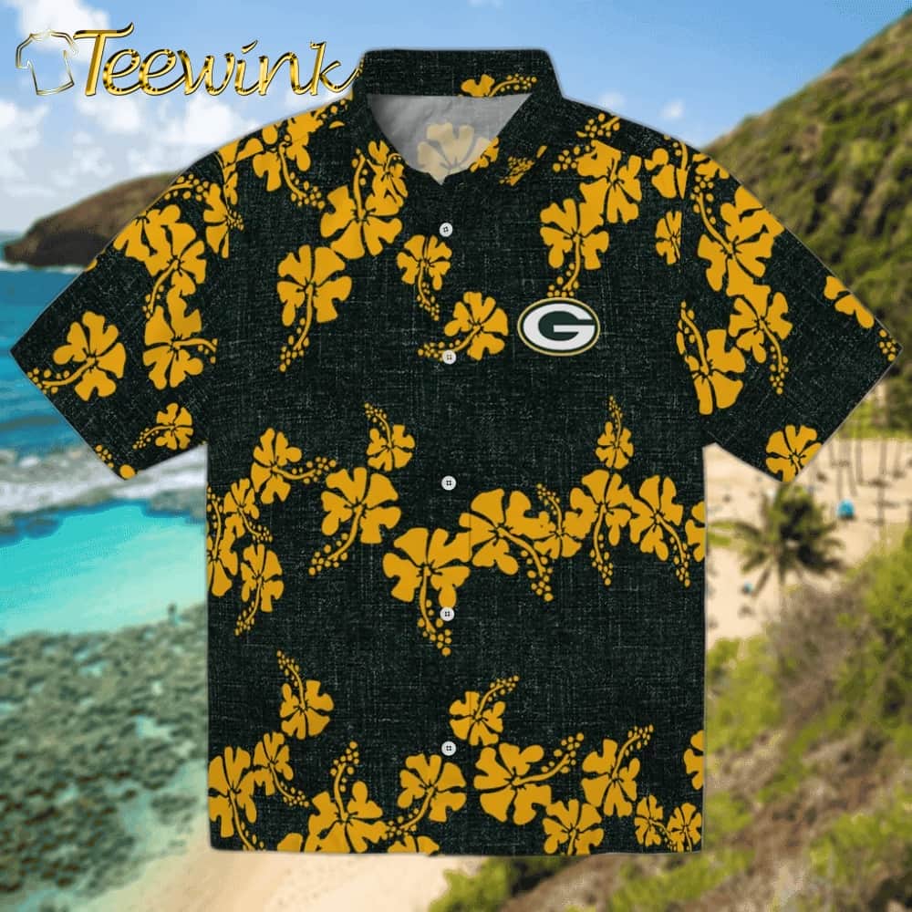 Green Bay Packers Hawaiian Shirt – 50th State Flower