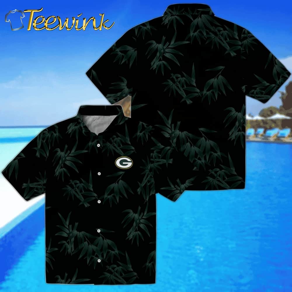 Green Bay Packers Hawaiian Shirt – Bamboo Branches image 3 Green Bay Packers Hawaiian Shirt – Bamboo Branches image 3