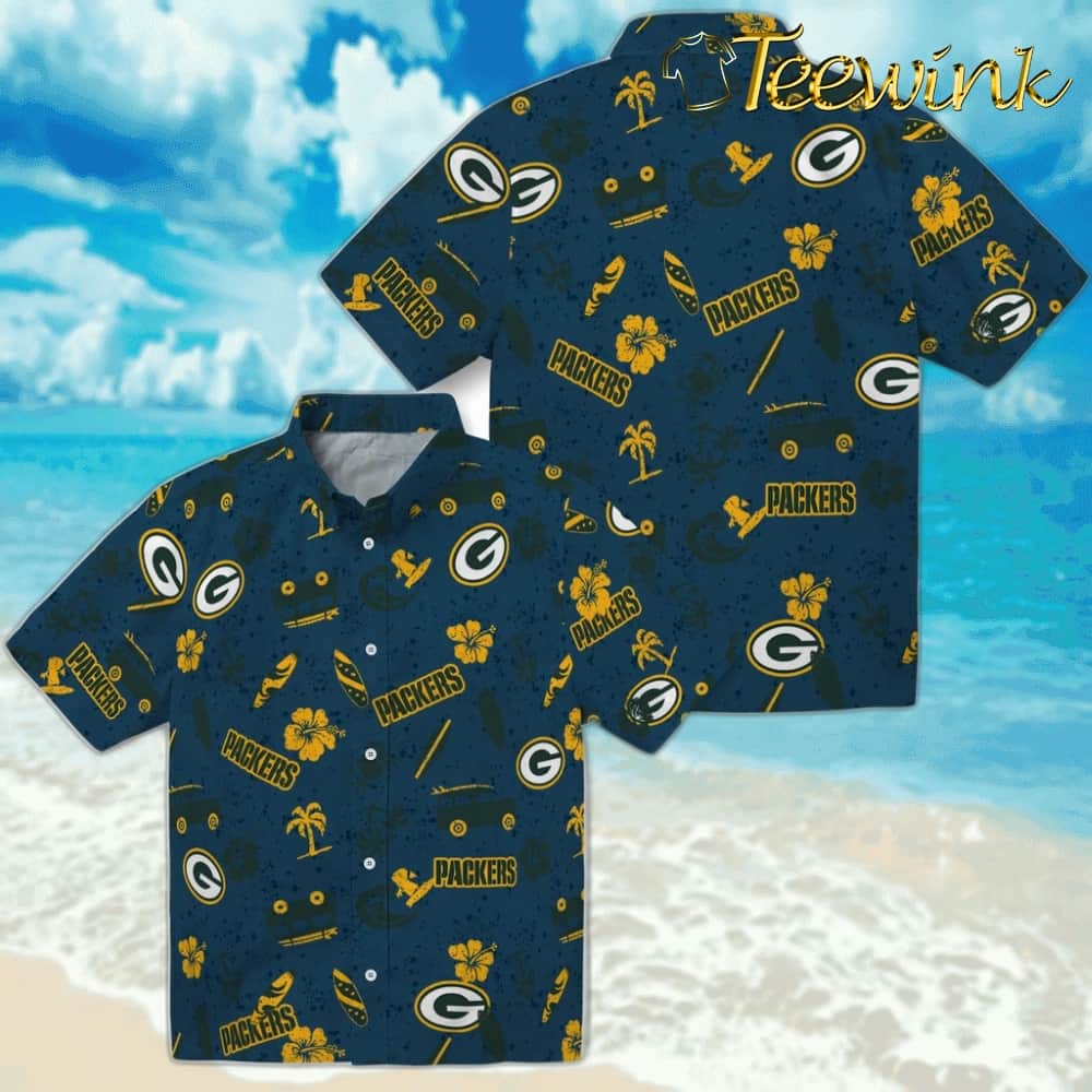 Green Bay Packers Hawaiian Shirt – Beach Vibe image 3 Green Bay Packers Hawaiian Shirt – Beach Vibe image 3