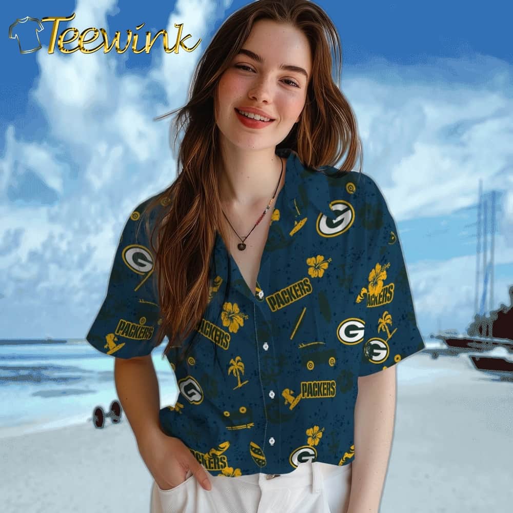 Green Bay Packers Hawaiian Shirt – Beach Vibe image 4 Green Bay Packers Hawaiian Shirt – Beach Vibe image 4
