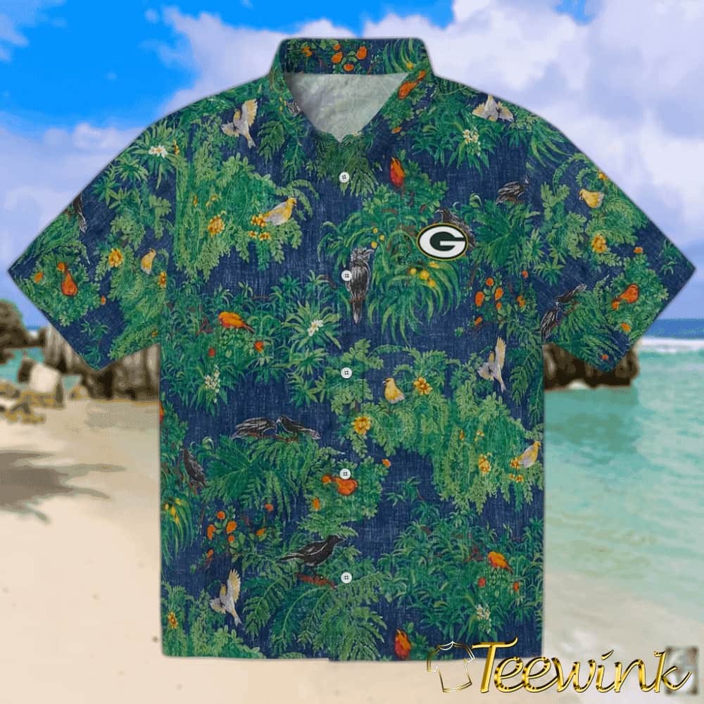 Green Bay Packers Hawaiian Shirt – Bird Canopy