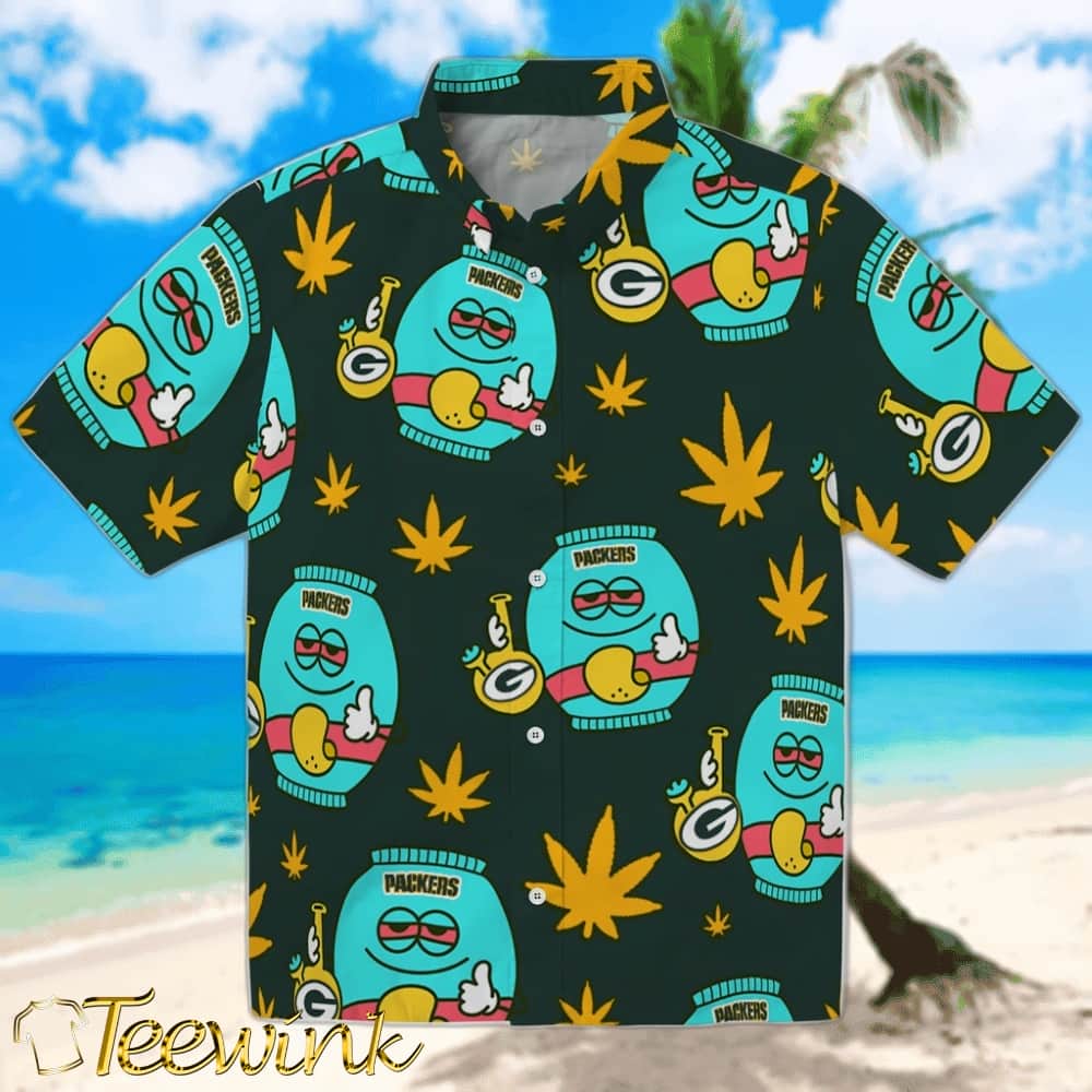 Green Bay Packers Hawaiian Shirt – Flamingo and Hibiscus Green Bay Packers Hawaiian Shirt – Flamingo and Hibiscus