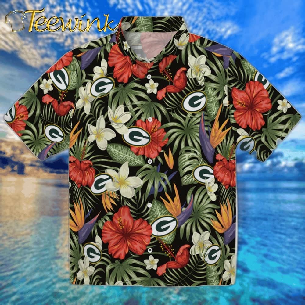 Green Bay Packers Hawaiian Shirt – Hawaii Floral Hibiscus