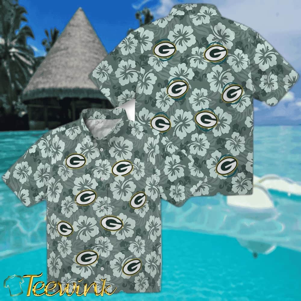 Green Bay Packers Hawaiian Shirt – Hibiscus Cluster image 3 Green Bay Packers Hawaiian Shirt – Hibiscus Cluster image 3