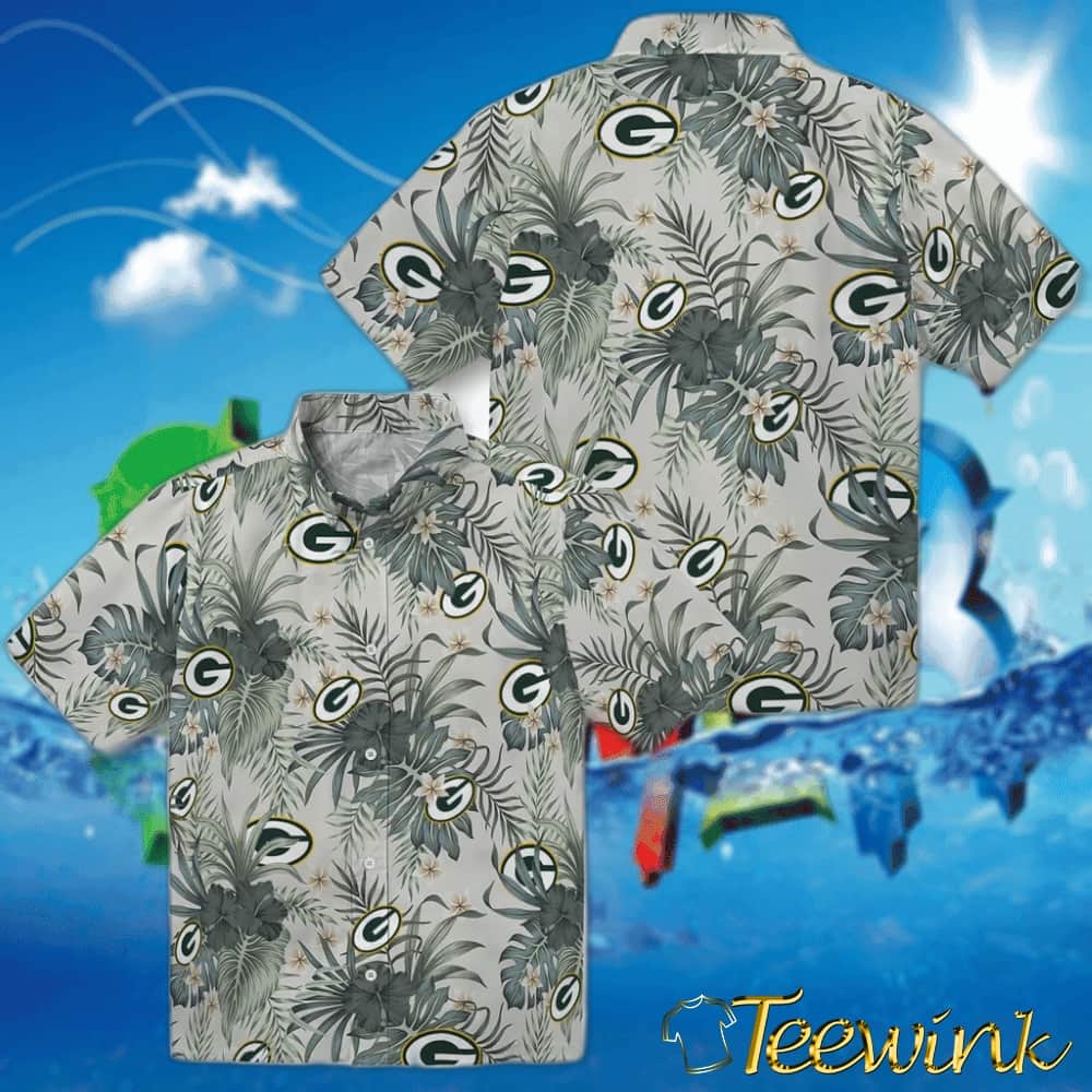 Green Bay Packers Hawaiian Shirt – Hibiscus Designs image 3 Green Bay Packers Hawaiian Shirt – Hibiscus Designs image 3
