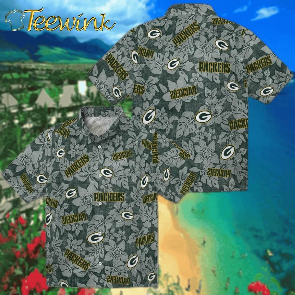 Green Bay Packers Hawaiian Shirt – Hibiscus Oasis image 3 Green Bay Packers Hawaiian Shirt – Hibiscus Oasis image 3