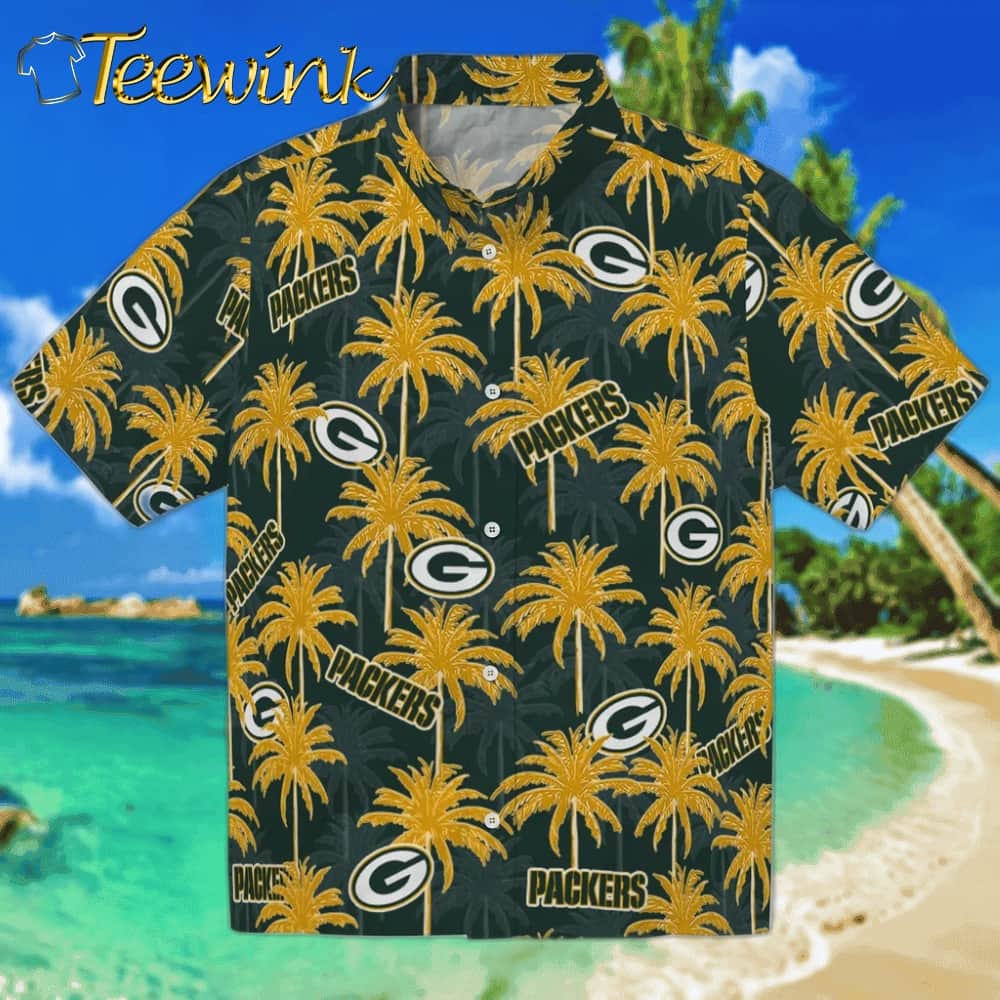 Green Bay Packers Hawaiian Shirt – Palm Tree Island Green Bay Packers Hawaiian Shirt – Palm Tree Island