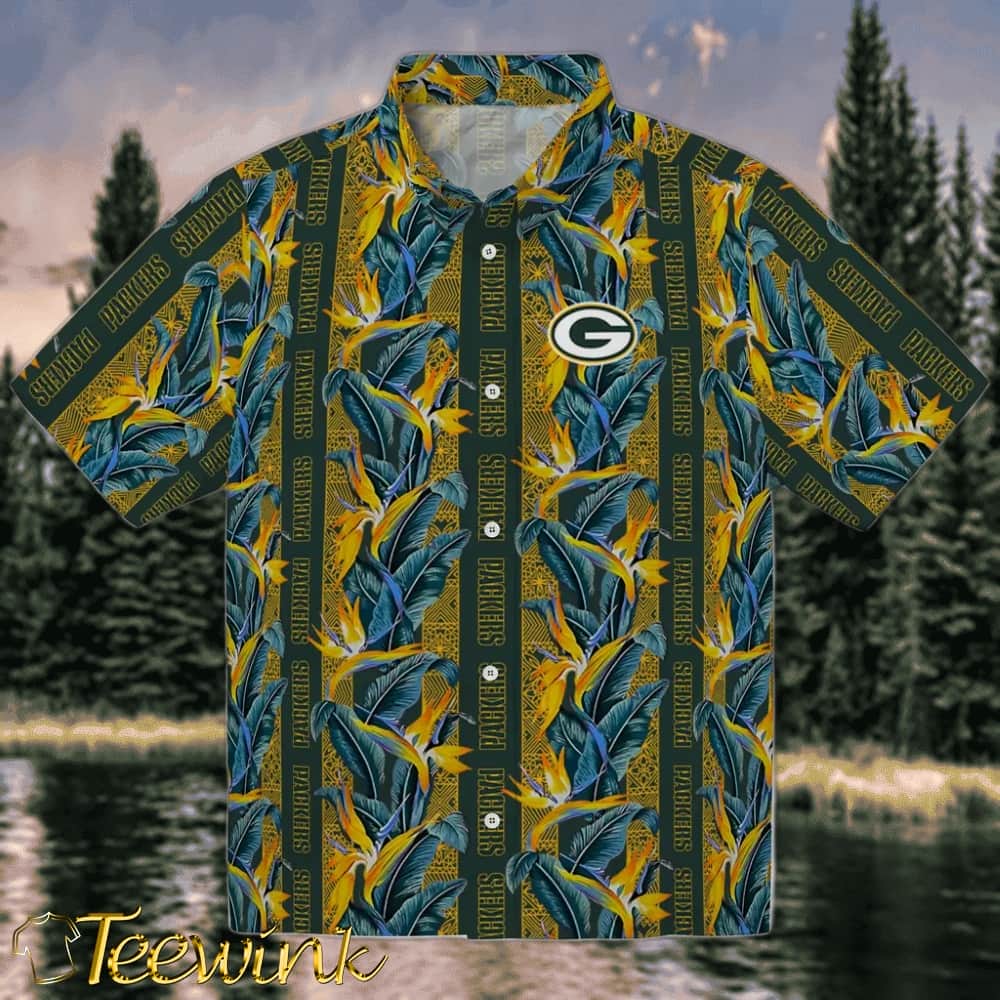 Green Bay Packers Hawaiian Shirt – Palm Tree Motif Green Bay Packers Hawaiian Shirt – Palm Tree Motif