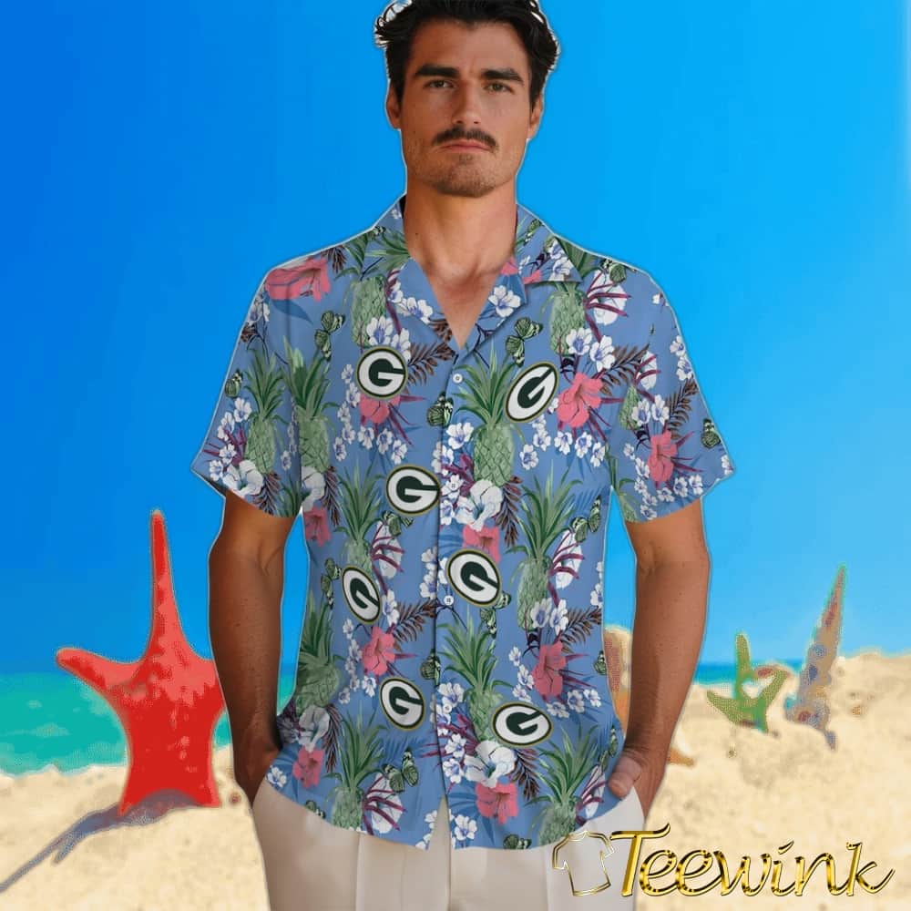 Green Bay Packers Hawaiian Shirt – Pineapple Bouquet image 2 Green Bay Packers Hawaiian Shirt – Pineapple Bouquet image 2