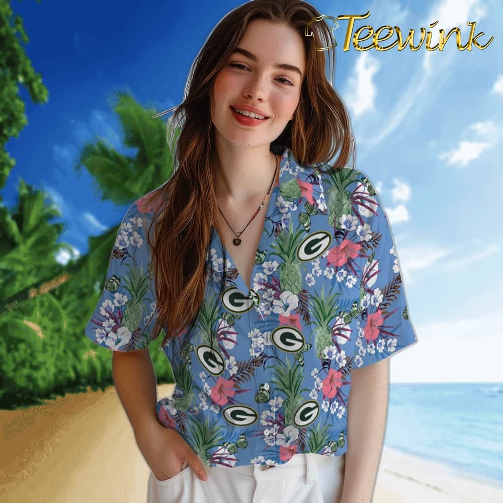 Green Bay Packers Hawaiian Shirt – Pineapple Bouquet image 4 Green Bay Packers Hawaiian Shirt – Pineapple Bouquet image 4