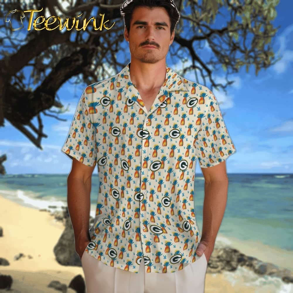 Green Bay Packers Hawaiian Shirt – Pineapple Delight image 2 Green Bay Packers Hawaiian Shirt – Pineapple Delight image 2