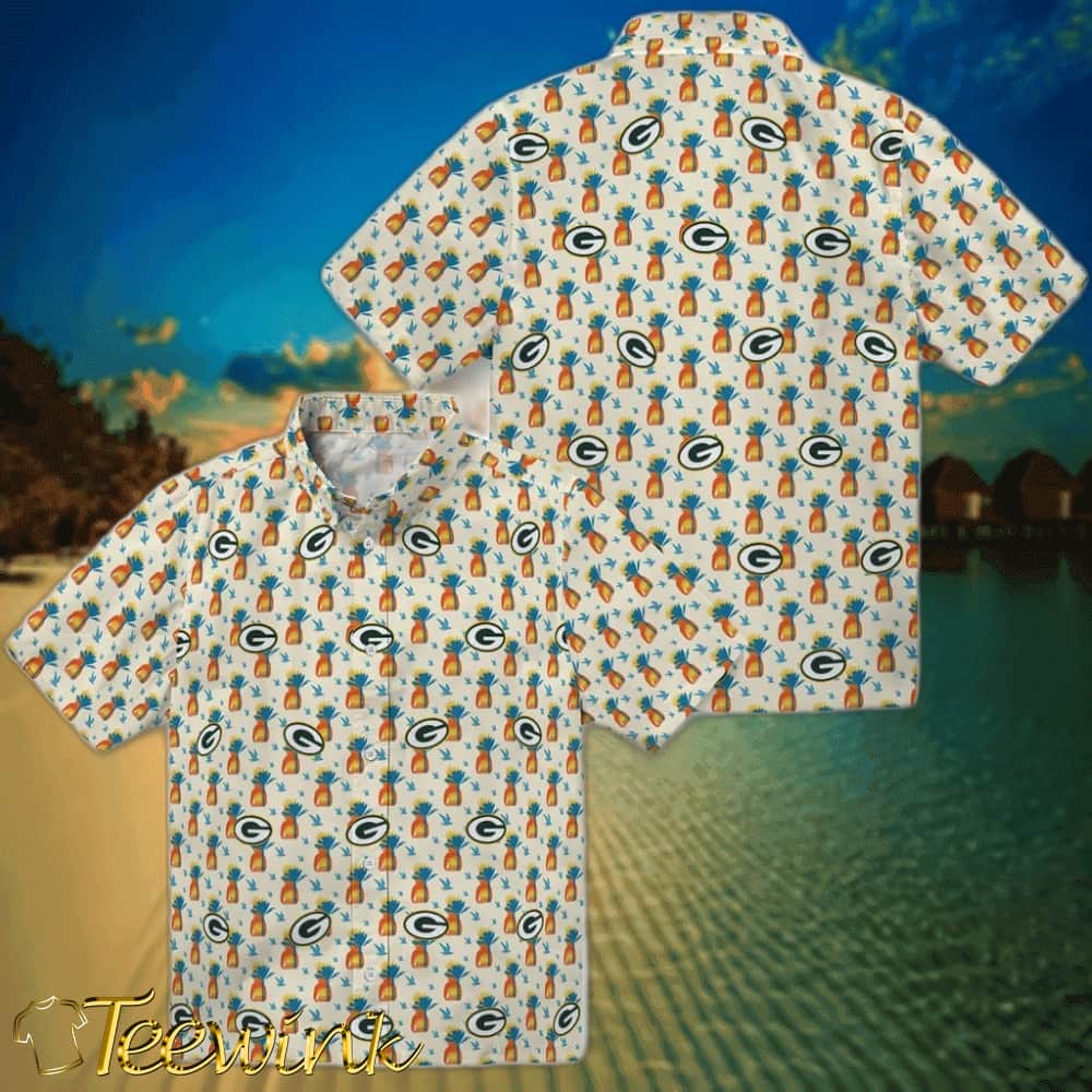 Green Bay Packers Hawaiian Shirt – Pineapple Delight image 3 Green Bay Packers Hawaiian Shirt – Pineapple Delight image 3