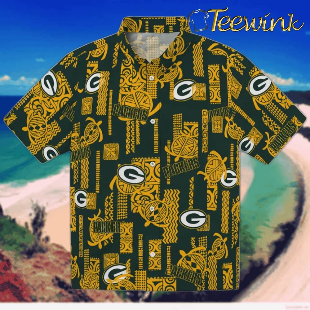 Green Bay Packers Hawaiian Shirt – Simpsons Christmas Green Bay Packers Hawaiian Shirt – Simpsons Christmas