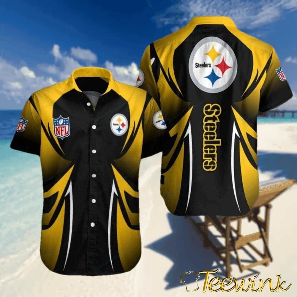 Iconic Steel Curtain Pittsburgh Steelers Hawaiian Performance Shirt
