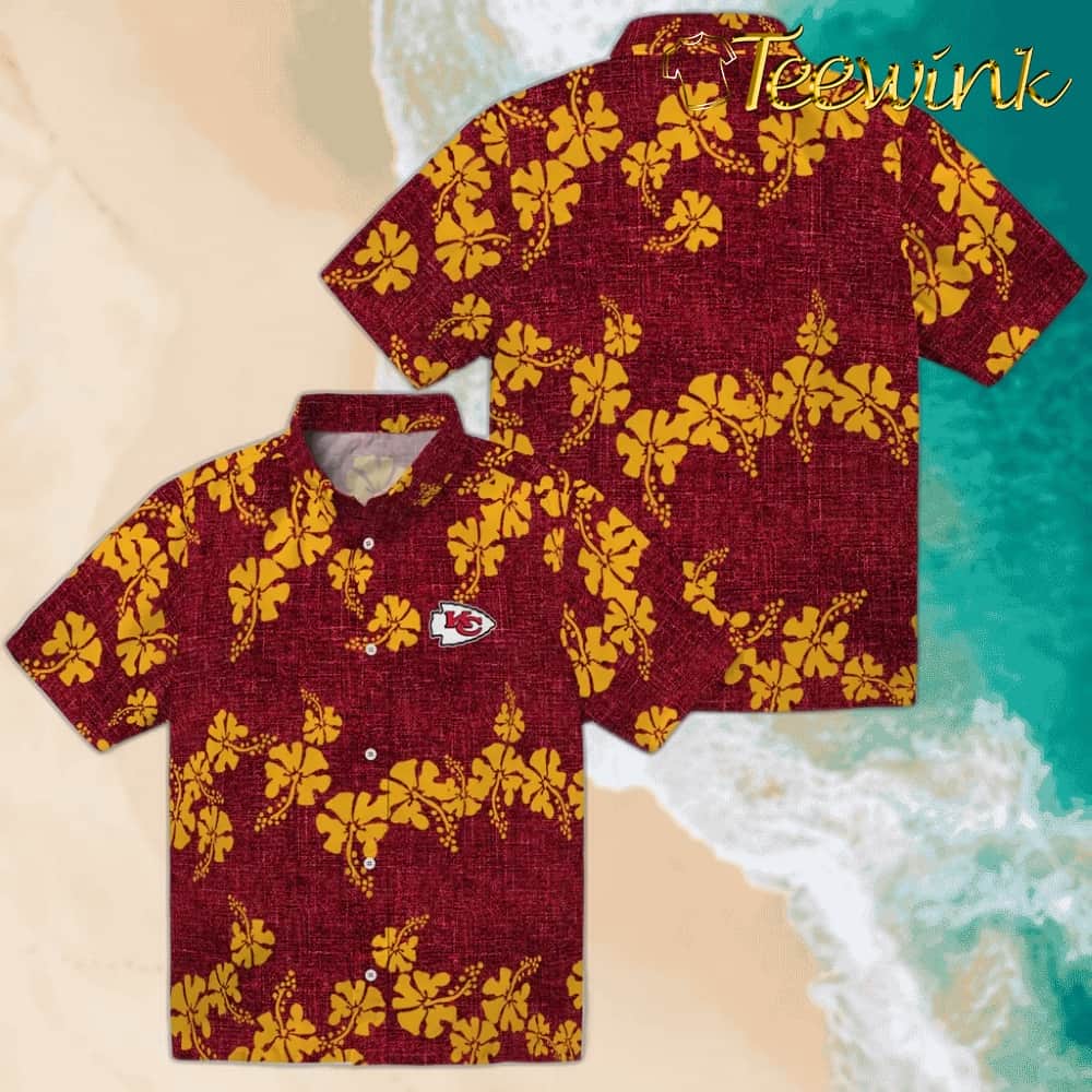 Kansas City Chiefs Hawaiian Shirt – 50th State Flower image 3 Kansas City Chiefs Hawaiian Shirt – 50th State Flower image 3