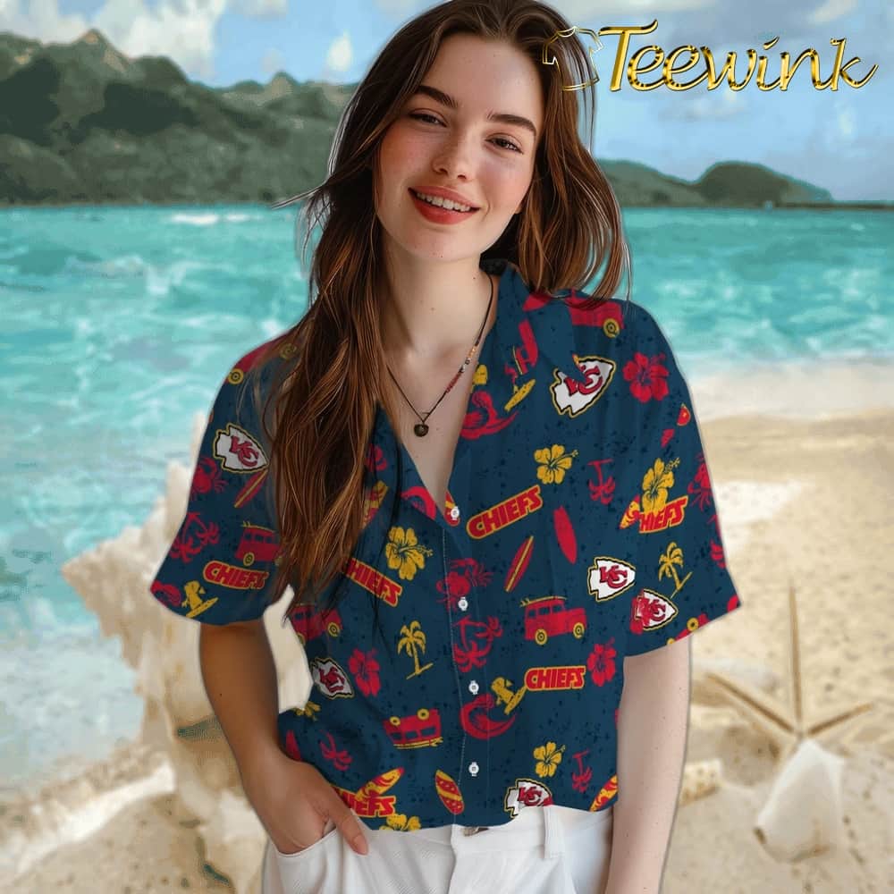 Kansas City Chiefs Hawaiian Shirt – Beach Vibe image 4 Kansas City Chiefs Hawaiian Shirt – Beach Vibe image 4