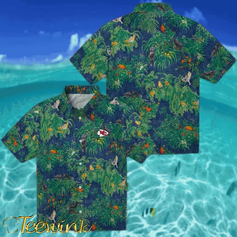Kansas City Chiefs Hawaiian Shirt – Bird Canopy image 3 Kansas City Chiefs Hawaiian Shirt – Bird Canopy image 3