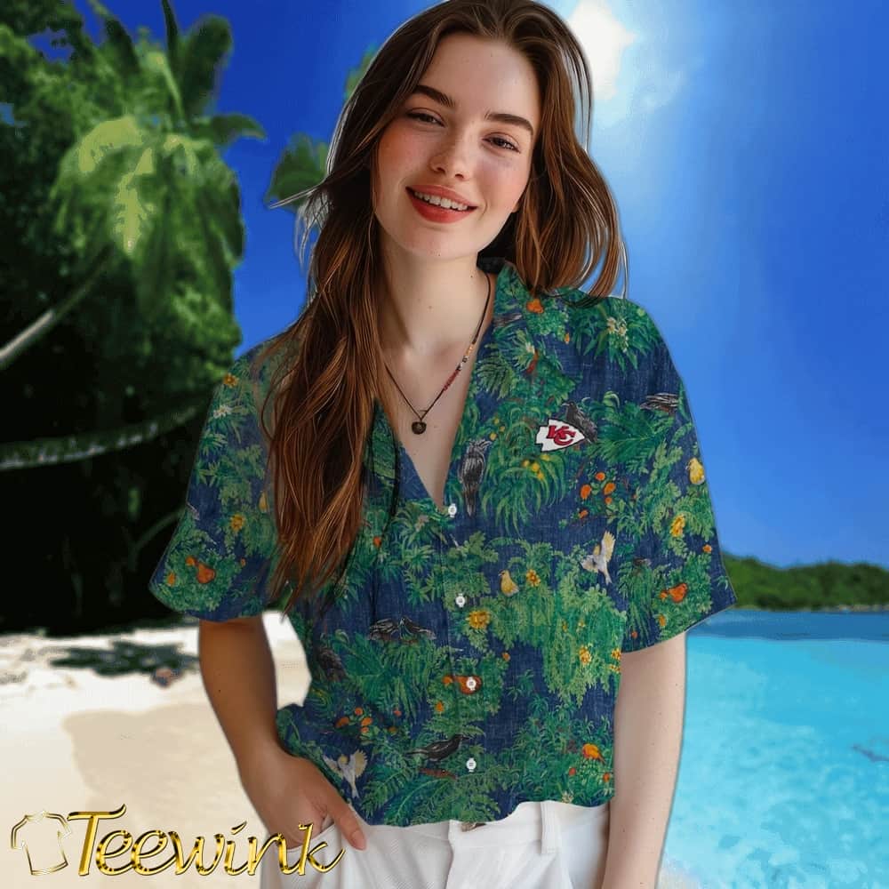 Kansas City Chiefs Hawaiian Shirt – Bird Canopy image 4 Kansas City Chiefs Hawaiian Shirt – Bird Canopy image 4