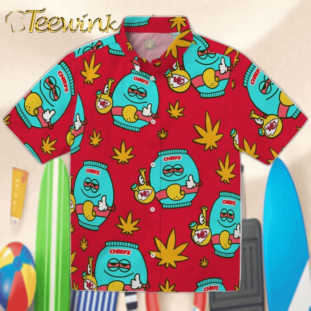 Kansas City Chiefs Hawaiian Shirt – Brilliant Hibiscus Garden Kansas City Chiefs Hawaiian Shirt – Brilliant Hibiscus Garden