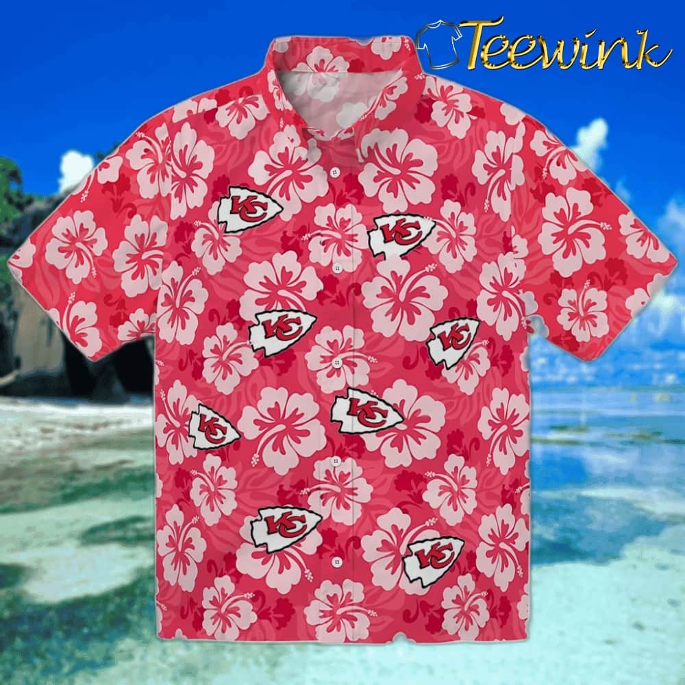 Kansas City Chiefs Hawaiian Shirt – Hibiscus Blooms Kansas City Chiefs Hawaiian Shirt – Hibiscus Blooms