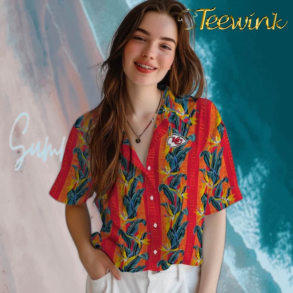 Kansas City Chiefs Hawaiian Shirt – Paradise Vines image 4 Kansas City Chiefs Hawaiian Shirt – Paradise Vines image 4