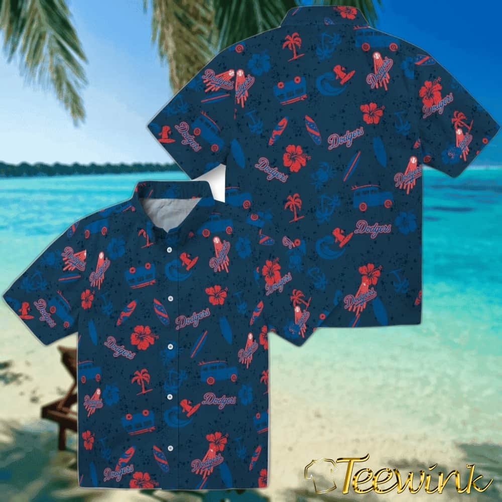 Los Angeles Dodgers Hawaiian Shirt – Beach Vibe image 3 Los Angeles Dodgers Hawaiian Shirt – Beach Vibe image 3