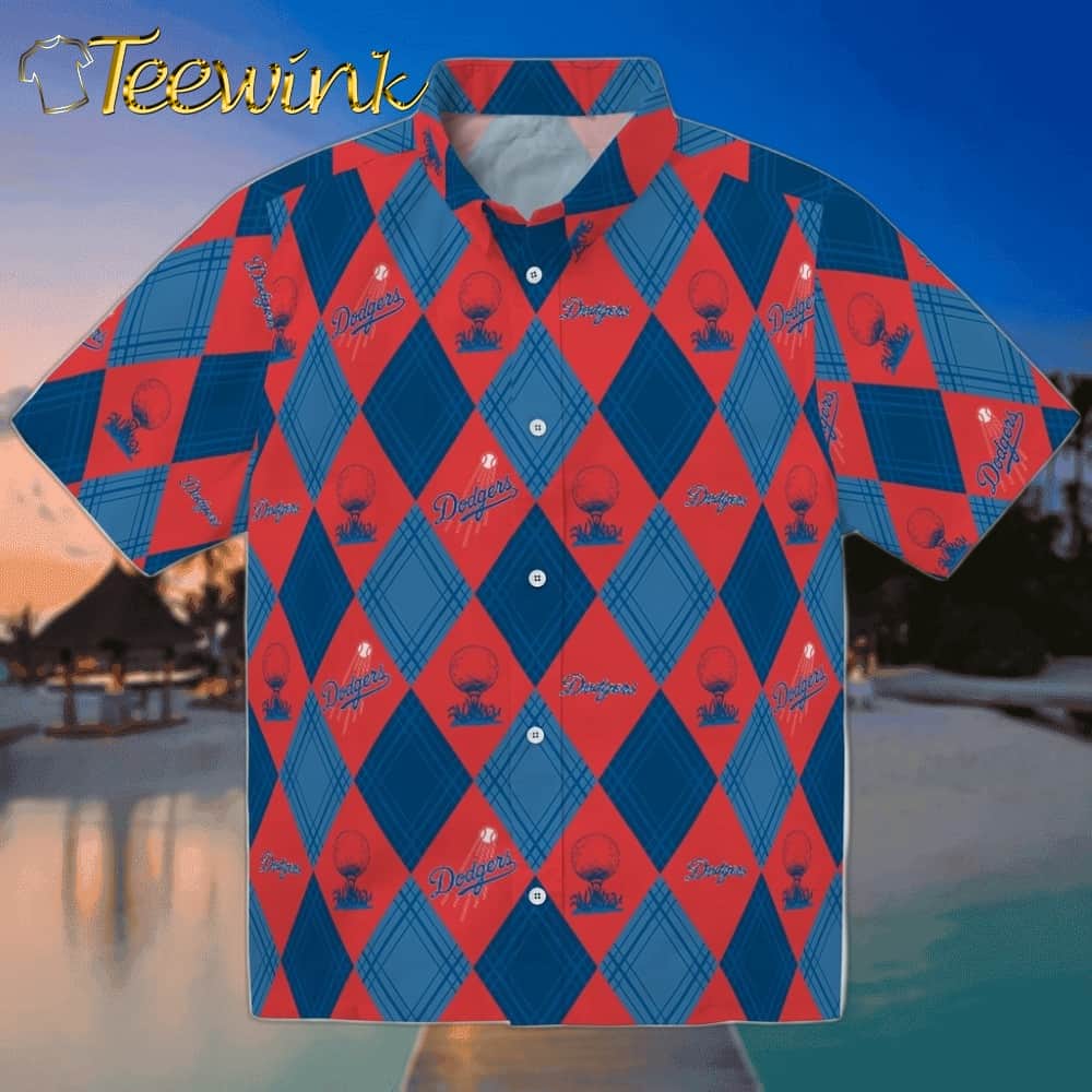 Los Angeles Dodgers Hawaiian Shirt – Flamingo Hibiscus