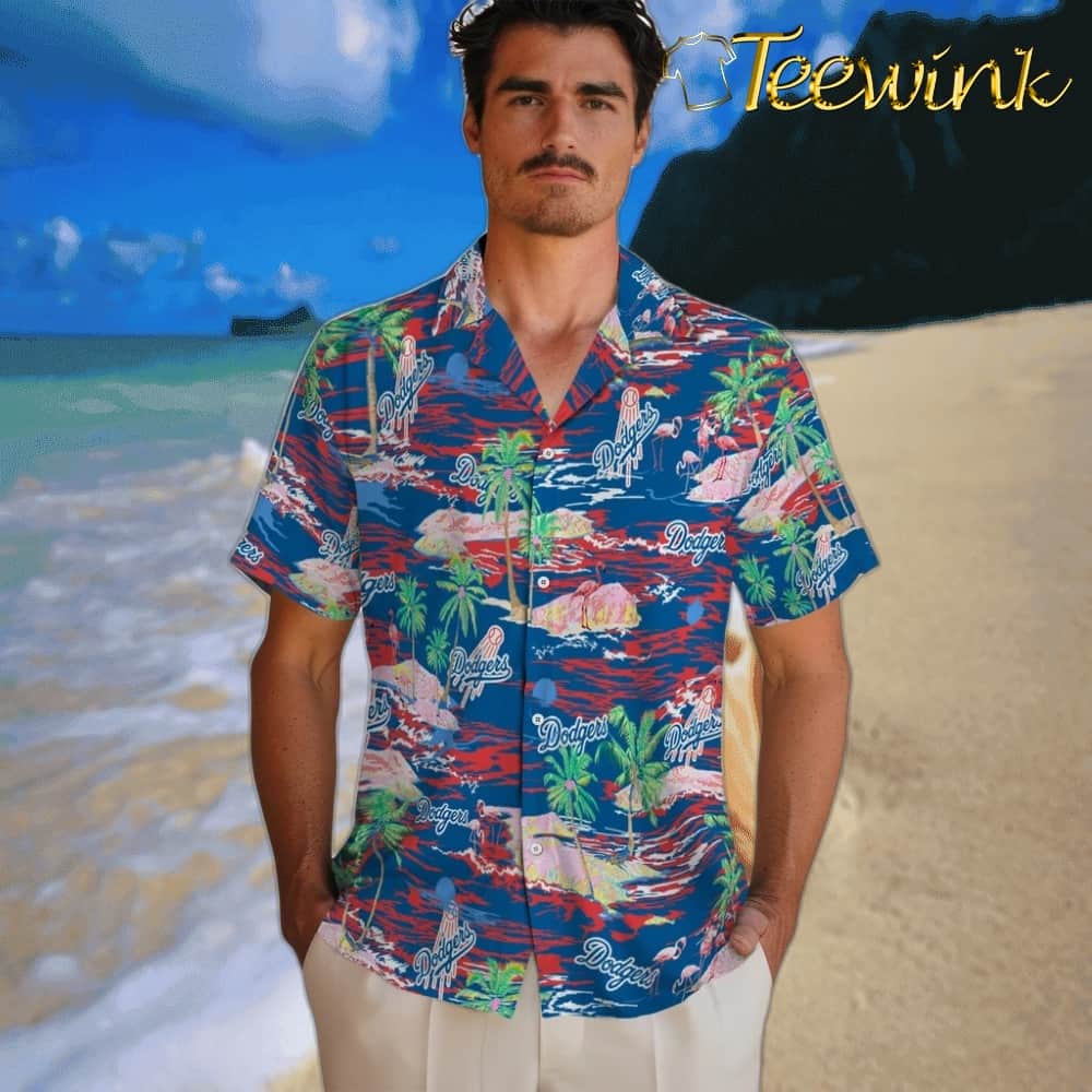 Los Angeles Dodgers Hawaiian Shirt – Hawaii Island image 2 Los Angeles Dodgers Hawaiian Shirt – Hawaii Island image 2