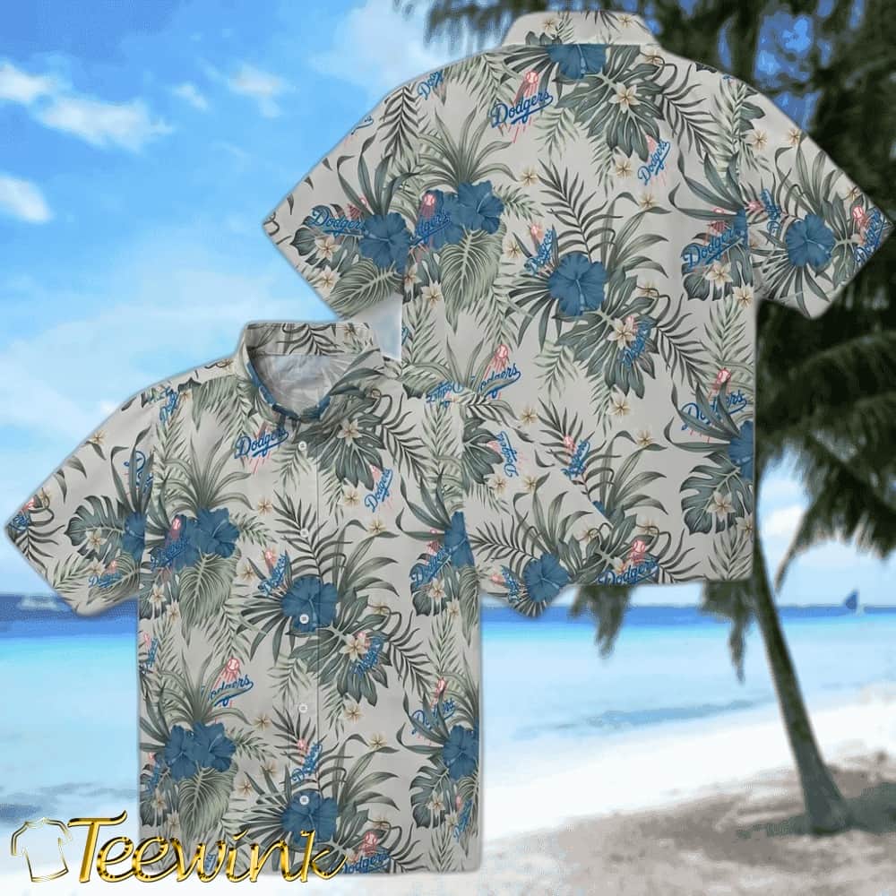 Los Angeles Dodgers Hawaiian Shirt – Hibiscus Designs image 3 Los Angeles Dodgers Hawaiian Shirt – Hibiscus Designs image 3
